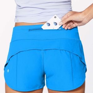 Lululemon Speed Up Short 2.5" Amalfi Blue